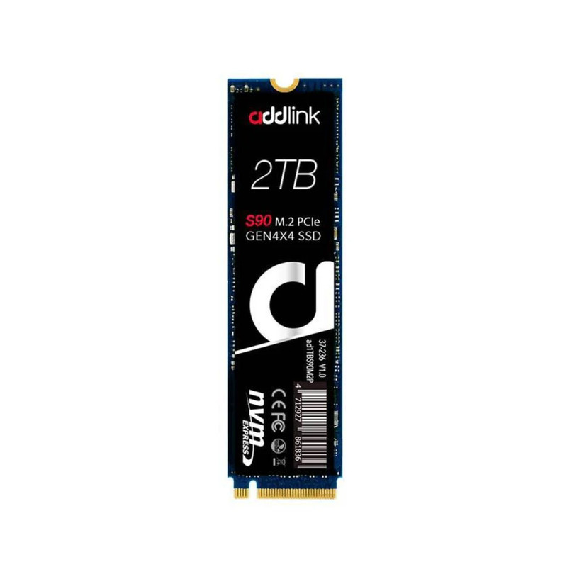 Addlink S90 2TB M.2 2280 PCIe Gen4 - 5,000MBs/4,400MBs - مساحة تخزين